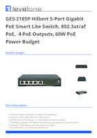 Datasheet for LevelOne GES-2105P, EAN: 4015867229194