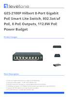 Datasheet for LevelOne GES-2108P, EAN: 4015867229200
