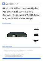 Datasheet for LevelOne GES-2110P, EAN: 4015867229217