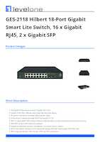 Datasheet for LevelOne GES-2118, EAN: 4015867229262