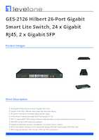 Datasheet for LevelOne GES-2126, EAN: 4015867229279