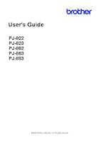Datasheet for Brother PJ823Z1, EAN: 4977766821940