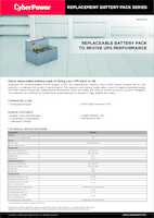 Datasheet for CyberPower RBP0116, EAN: 4712856277258