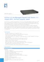 Datasheet for LevelOne GTP-5271, EAN: 0846359051825