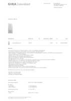 Datenblatt zu Gira 120003, EAN: 4010337200031
