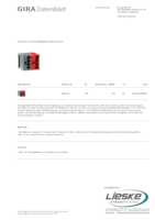 Datenblatt zu Gira 059500, EAN: 4010337595007