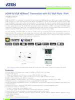 Datasheet for Aten VE2812AEUT, EAN: 4719264649660