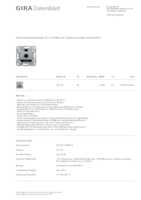 Datenblatt zu Gira 247200, EAN: 4010337104414