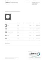 Datasheet for Gira 0211408, EAN: 4010337120131