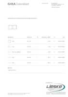 Datasheet for Gira 0212403, EAN: 4010337120049