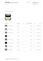 Datasheet for Gira 232001, EAN: 4010337107699