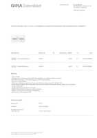 Datasheet for Gira 415803, EAN: 4010337094531