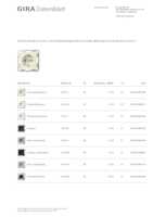 Datasheet for Gira 417001, EAN: 4010337094708