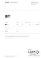 Datasheet for Gira 417730, EAN: 4010337092544