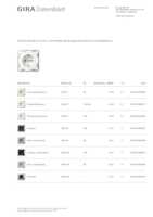 Datasheet for Gira 418303, EAN: 4010337093572