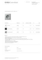 Datasheet for Gira 418865, EAN: 4010337093091