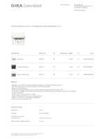 Datasheet for Gira 441066, EAN: 4010337094166
