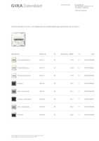 Datasheet for Gira 441427, EAN: 4010337094425