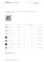 Datasheet for Gira 441826, EAN: 4010337094982