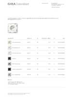 Datasheet for Gira 441827, EAN: 4010337094999