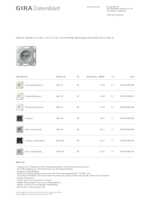Datasheet for Gira 442226, EAN: 4010337092339