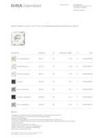 Datasheet for Gira 442227, EAN: 4010337092346