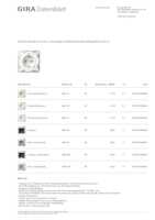 Datasheet for Gira 445227, EAN: 4010337094678