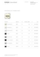 Datasheet for Gira 445401, EAN: 4010337094029