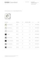 Datasheet for Gira 445703, EAN: 4010337093268