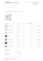 Datasheet for Gira 445803, EAN: 4010337093190
