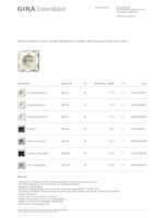 Datasheet for Gira 446201, EAN: 4010337093367