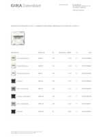 Datasheet for Gira 448803, EAN: 4010337095835