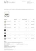 Datasheet for Gira 455203, EAN: 4010337095217