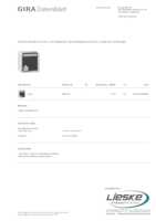Datasheet for Gira 456930, EAN: 4010337094586