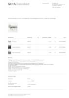 Datasheet for Gira 456966, EAN: 4010337094609