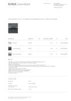 Datasheet for Gira 456967, EAN: 4010337094616