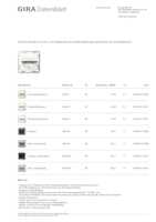 Datasheet for Gira 475403, EAN: 4010337114178