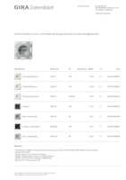 Datasheet for Gira 475526, EAN: 4010337093909