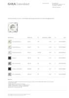 Datasheet for Gira 475527, EAN: 4010337093916