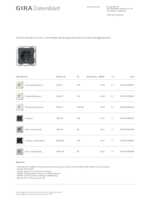 Datasheet for Gira 475528, EAN: 4010337093923