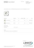 Datasheet for Gira 498103, EAN: 4010337093152