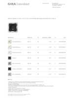 Datasheet for Gira 4422005, EAN: 4010337092292