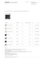 Datasheet for Gira 4452005, EAN: 4010337094623