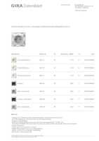 Datasheet for Gira 4452015, EAN: 4010337094647