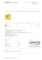 Datasheet for Gira 4453106, EAN: 4010337093749