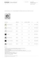 Datasheet for Gira 4462015, EAN: 4010337093374