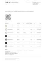 Datasheet for Gira 4755015, EAN: 4010337093886