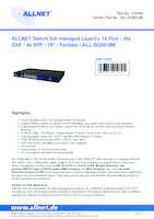 Datasheet for Allnet ALL-SG8618M, EAN: 4038816210791