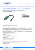 Datasheet for Allnet ALL-NC-1GPD-USBC, EAN: 4038816211583