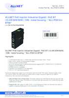 Datasheet for Allnet ALL-PI2014-I-BT90, EAN: 4038816219114